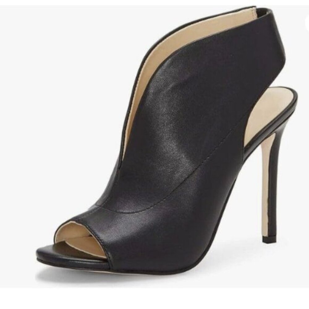 YDN Women's Chic Slingback Peep Toe Stiletto High Heel Sandals Ankle Boots Black